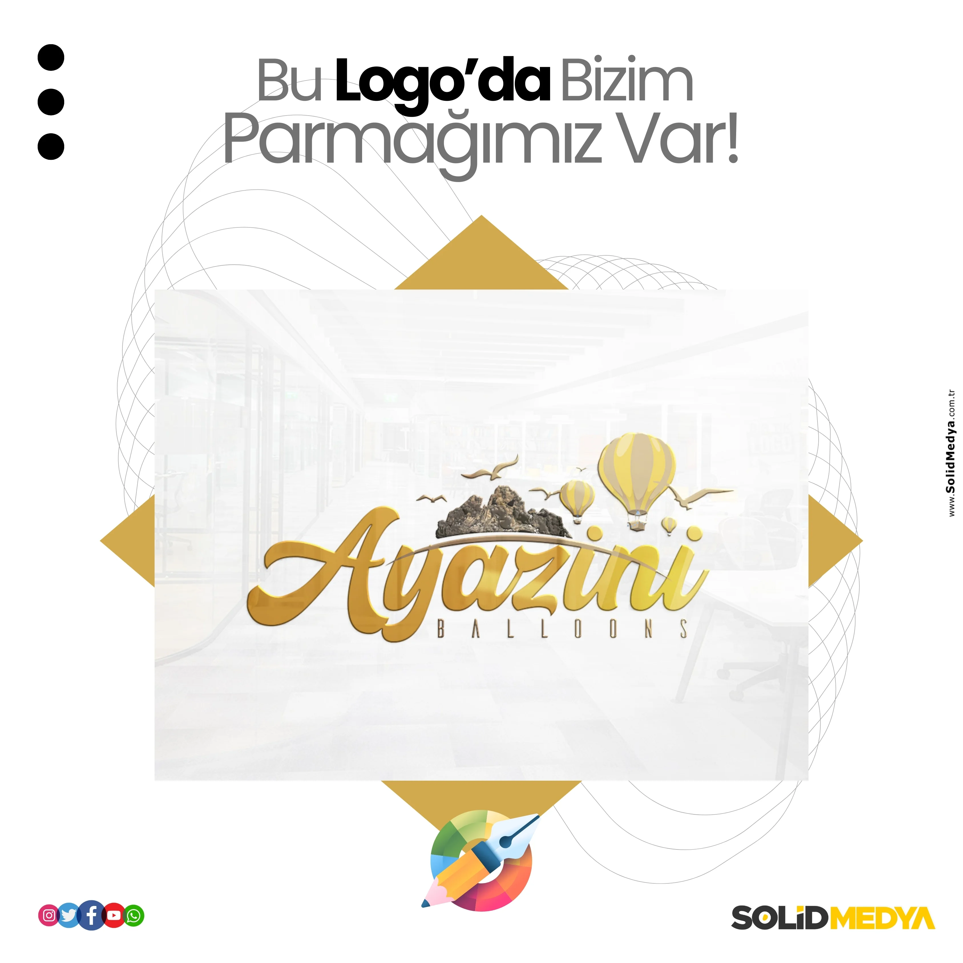 Ayaziniballoons - Logotasarim Projesi | Solid Medya