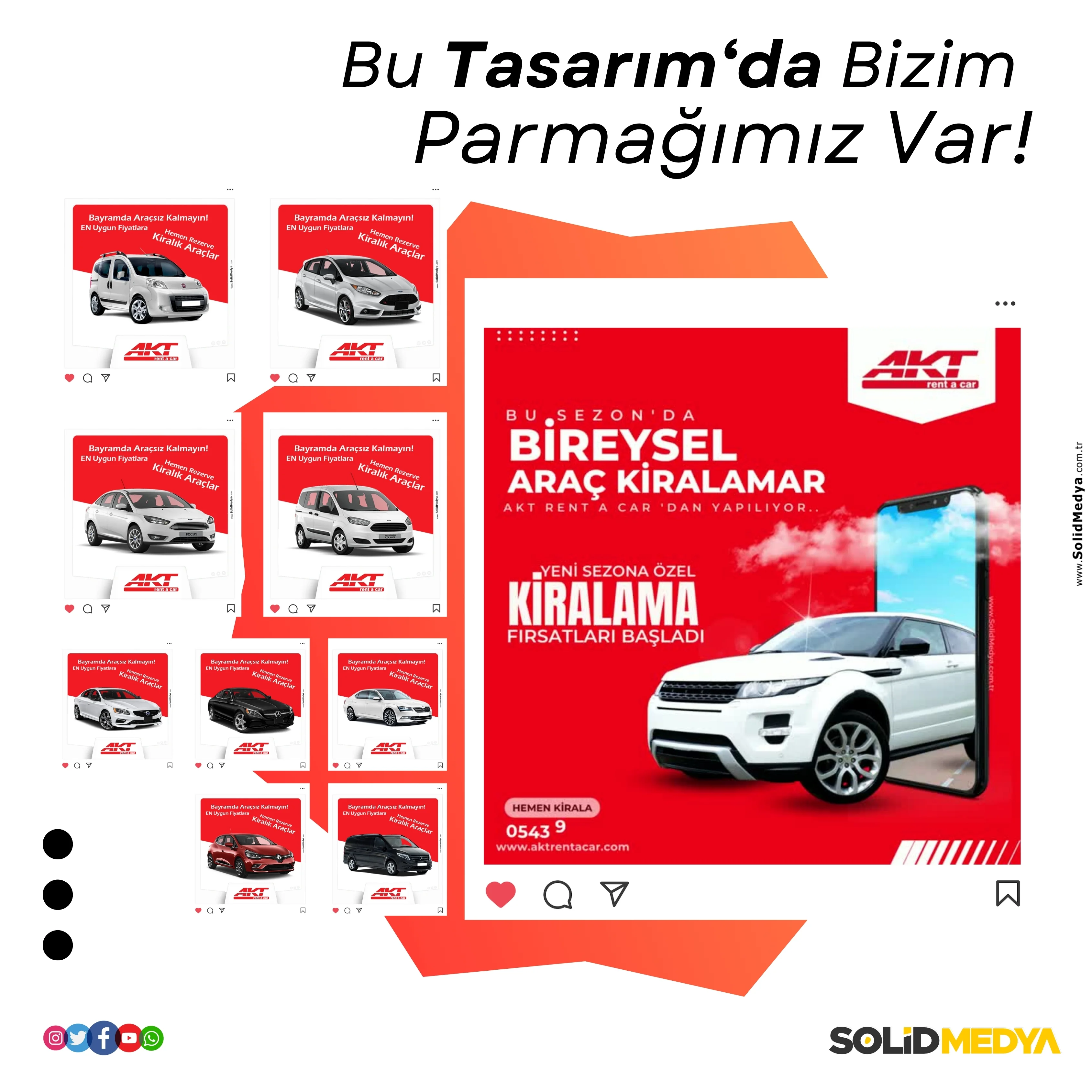 Aktrentacar - Sosyalmedya Projesi | Solid Medya